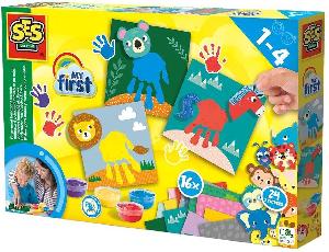 Vingerverf handafdruk